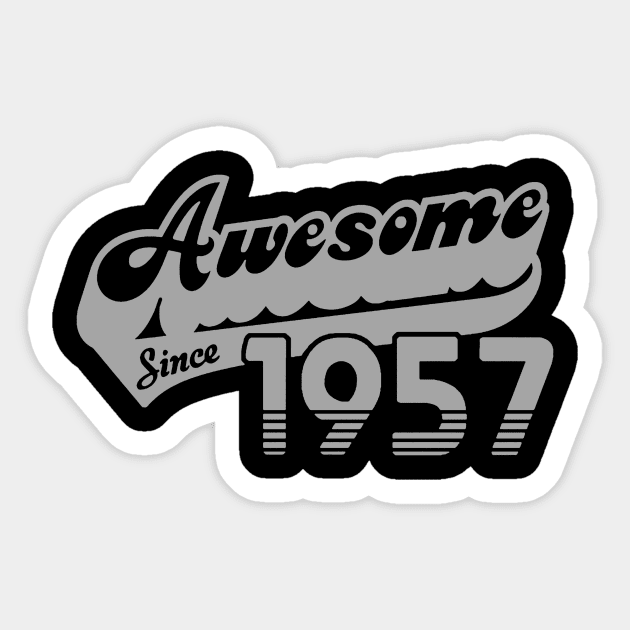 awesome since 1957 Sticker by potato cast